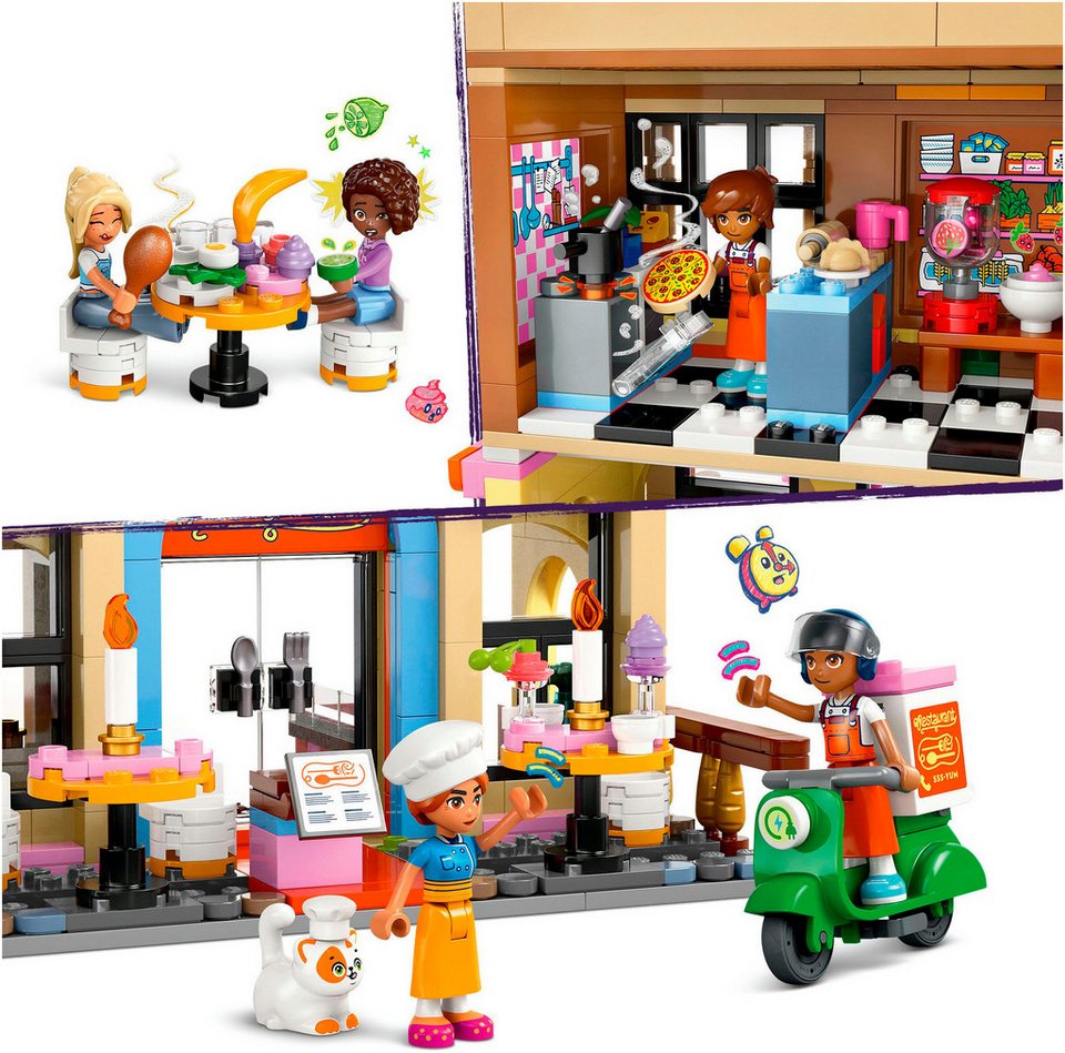 LEGO® Restaurant und Kochschule (42655), LEGO Friends Konstruktionsspielsteine, (896 St), Made in Europe