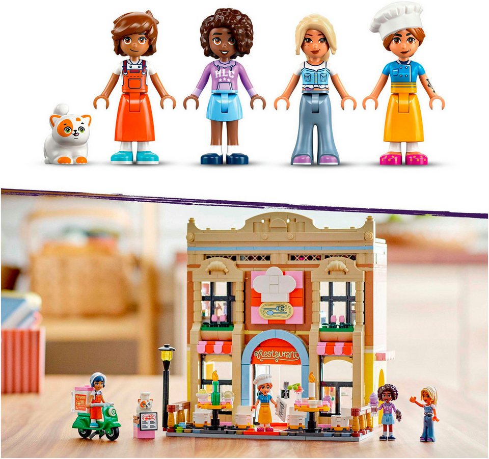 LEGO® Restaurant und Kochschule (42655), LEGO Friends Konstruktionsspielsteine, (896 St), Made in Europe