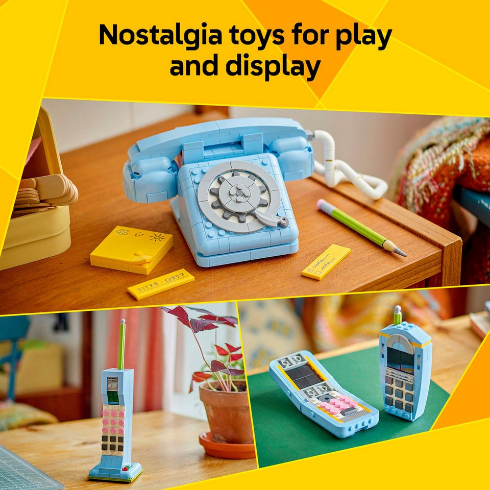 LEGO® Retro-Telefon (31174), LEGO LEGO Creator Konstruktionsspielsteine, (383 St), Made in Europe