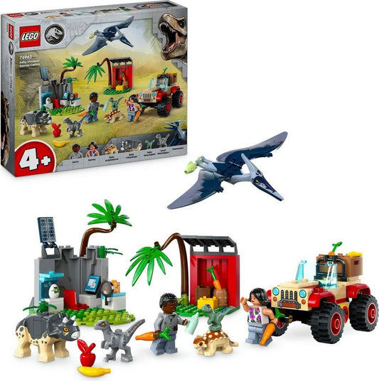 LEGO® Rettungszentrum für Baby-Dinos (76963), LEGO Jurassic World Konstruktionsspielsteine, (139 St), Made in Europe