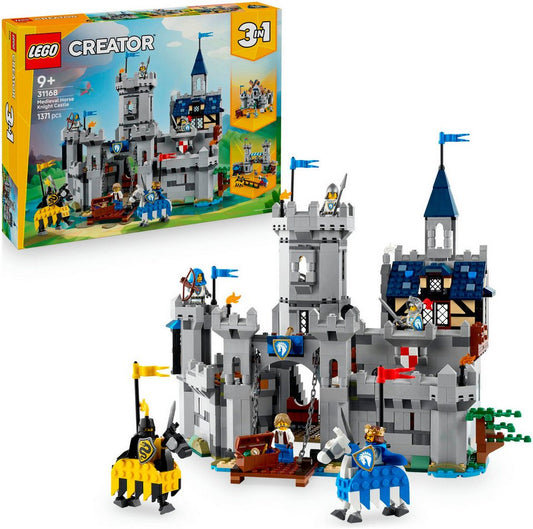 LEGO® Ritterburg im Mittelalter (31168), LEGO LEGO Creator Konstruktionsspielsteine, (1371 St), Made in Europe