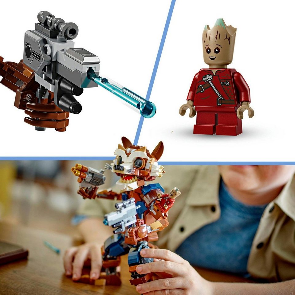 LEGO® Rocket & Baby Groot (76282), LEGO Super Heroes Konstruktionsspielsteine, (566 St), Made in Europe
