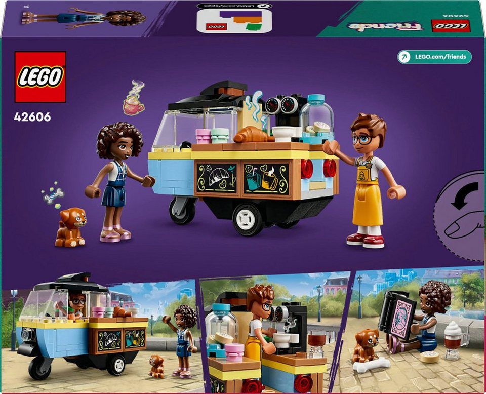 LEGO® Rollendes Café (42606), LEGO Friends Konstruktionsspielsteine, (125 St), Made in Europe