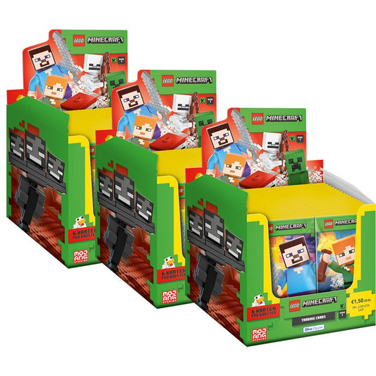 LEGO® Sammelkarte LEGO Minecraft Serie 1 Trading Cards - 3 Display (150 Booster)
