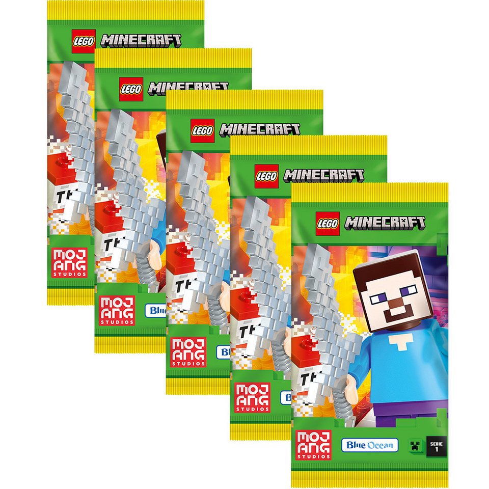 LEGO® Sammelkarte LEGO Minecraft Serie 1 Trading Cards - 5 Booster