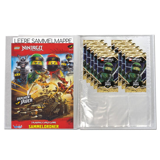 LEGO® Sammelkarte LEGO Ninjago Serie 4 Trading Cards 1 leere Sammelmappe + 10 Booster DE