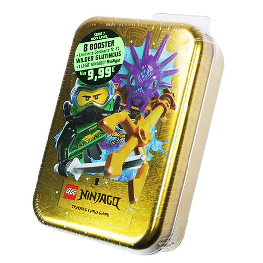 LEGO® Sammelkarte LEGO Ninjago - Serie 7 NEXT LEVEL Trading Cards - 1 Midi Tin (Gold)