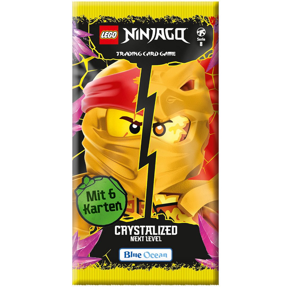LEGO® Sammelkarte LEGO Ninjago Serie 8 NEXT LEVEL Trading Cards - 1 Starter + 10 Booster