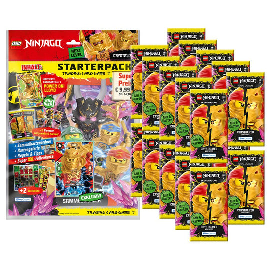 LEGO® Sammelkarte LEGO Ninjago Serie 8 NEXT LEVEL Trading Cards - 1 Starter + 20 Booster