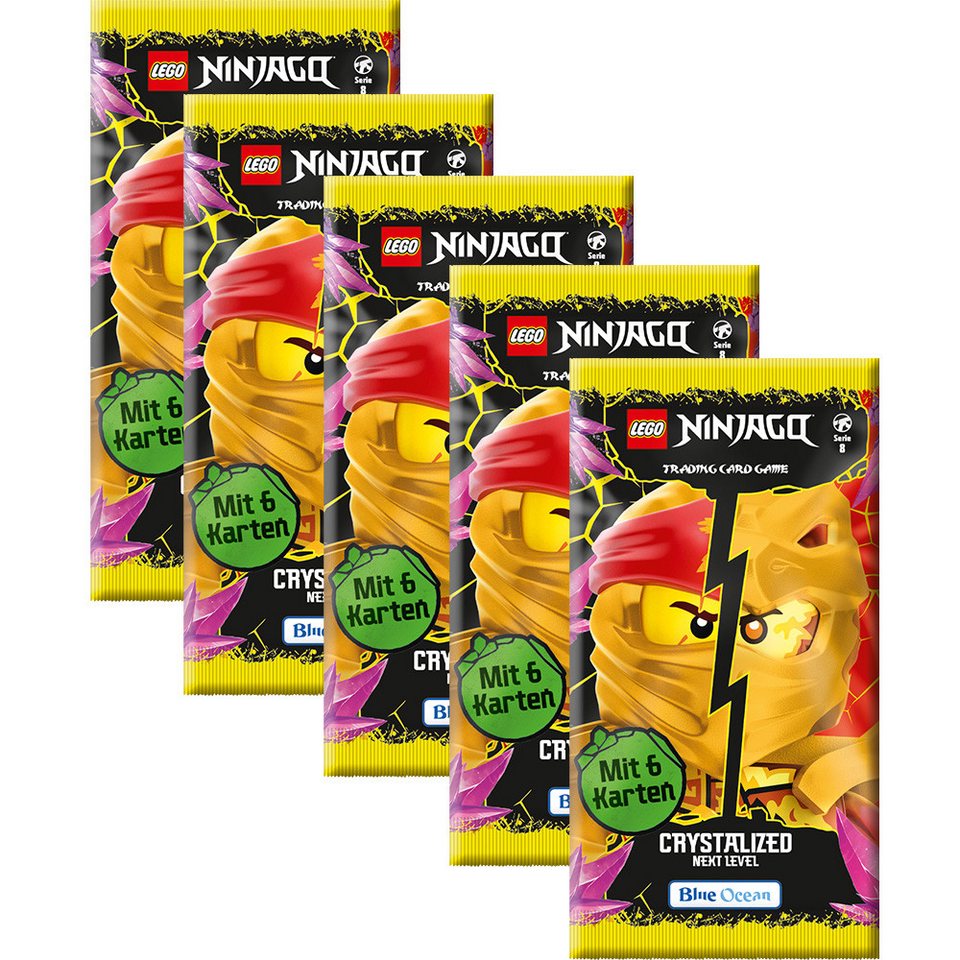 LEGO® Sammelkarte LEGO Ninjago Serie 8 NEXT LEVEL Trading Cards - 5 Booster