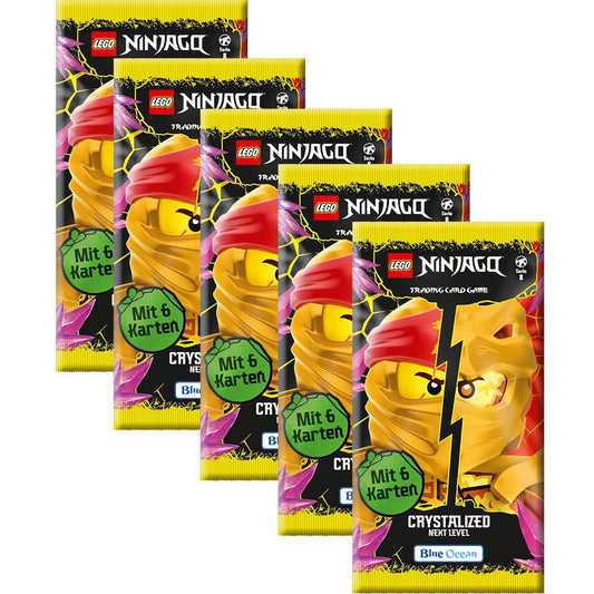 LEGO® Sammelkarte LEGO Ninjago Serie 8 NEXT LEVEL Trading Cards - 5 Booster