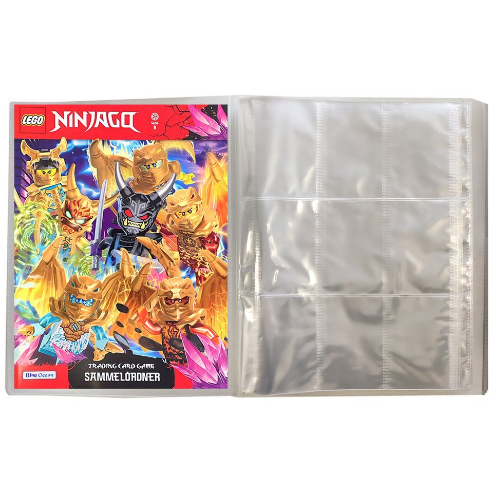 LEGO® Sammelkarte LEGO Ninjago Serie 8 Trading Cards - 1 Leere Sammelmappe + 20 Booster