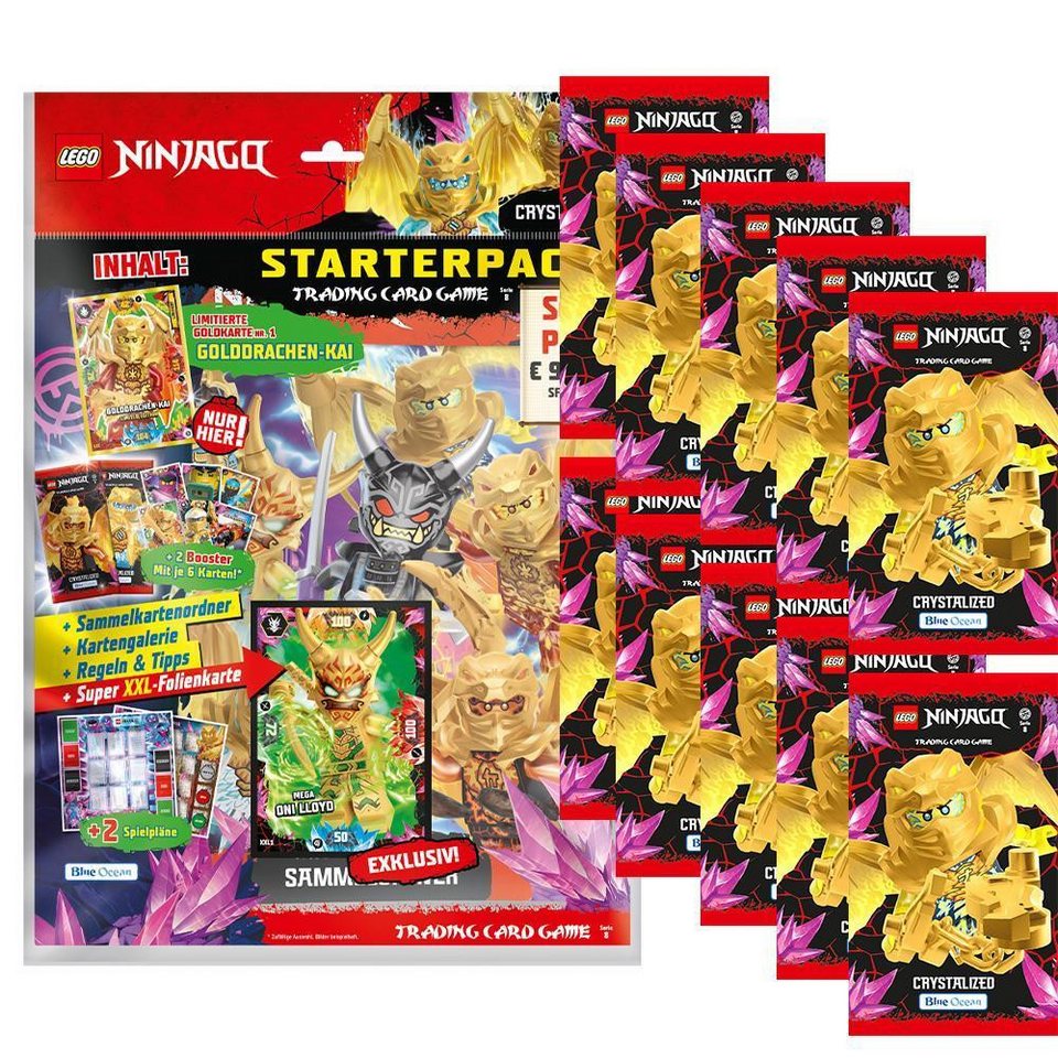 LEGO® Sammelkarte LEGO Ninjago Serie 8 Trading Cards - 1 Starter + 10 Booster