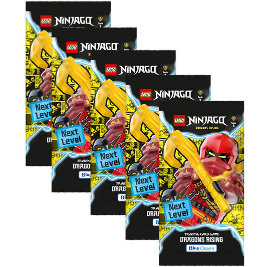 LEGO® Sammelkarte LEGO Ninjago Serie 9 NEXT LEVEL Trading Cards - 5 Booster
