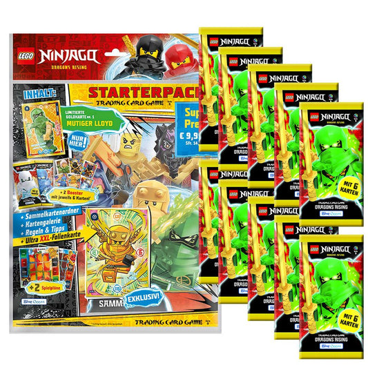 LEGO® Sammelkarte LEGO Ninjago Serie 9 Trading Cards - 1 Starter + 10 Booster