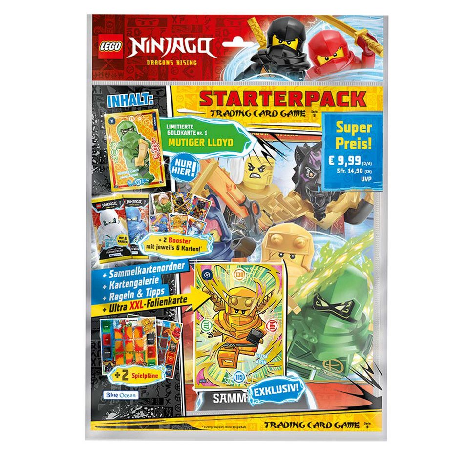 LEGO® Sammelkarte LEGO Ninjago Serie 9 Trading Cards - 1 Starter + 10 Booster