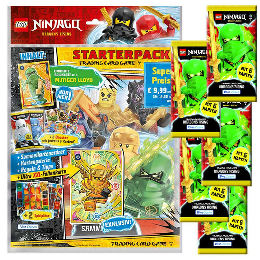 LEGO® Sammelkarte LEGO Ninjago Serie 9 Trading Cards - 1 Starter + 5 Booster