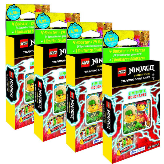 LEGO® Sammelkarte LEGO Ninjago Serie 9 Trading Cards - Alle 4 verschiedenen Blister