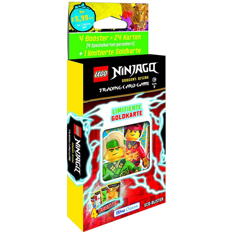 LEGO® Sammelkarte LEGO Ninjago Serie 9 Trading Cards - Alle 4 verschiedenen Blister