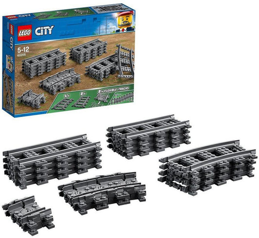 LEGO® Schienen (60205), LEGO® City Konstruktionsspielsteine, (20 St), Made in Europe