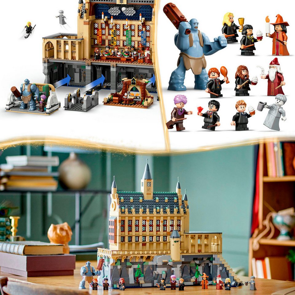 LEGO® Schloss Hogwarts™: Die Große Halle (76435), LEGO Harry Potter™ Konstruktionsspielsteine, (1732 St), Made in Europe