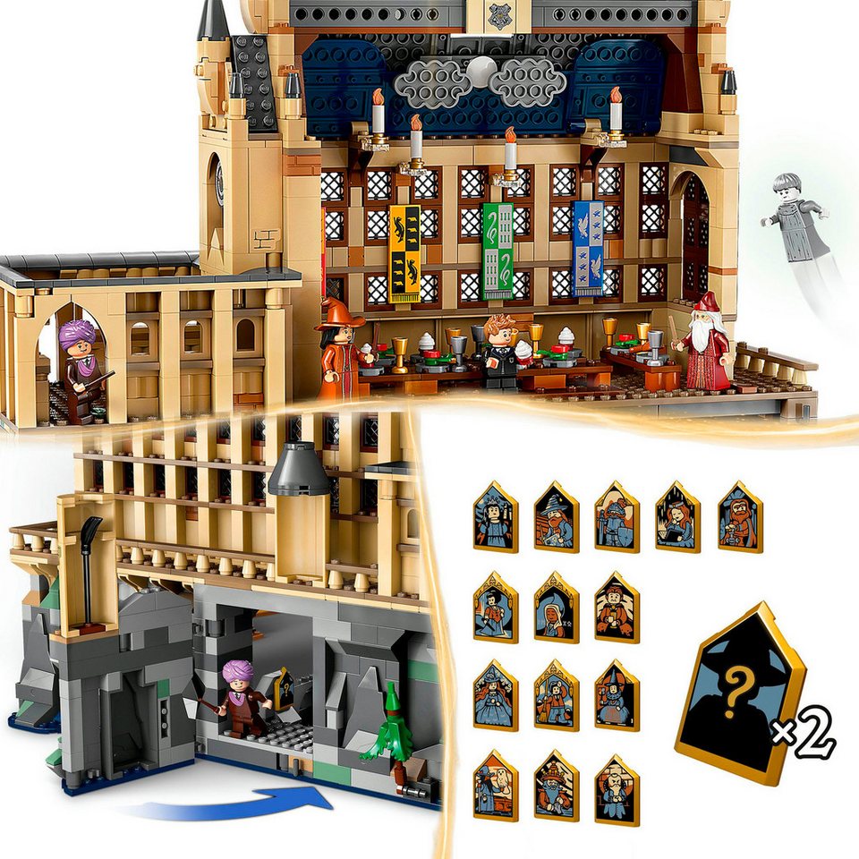 LEGO® Schloss Hogwarts™: Die Große Halle (76435), LEGO Harry Potter™ Konstruktionsspielsteine, (1732 St), Made in Europe