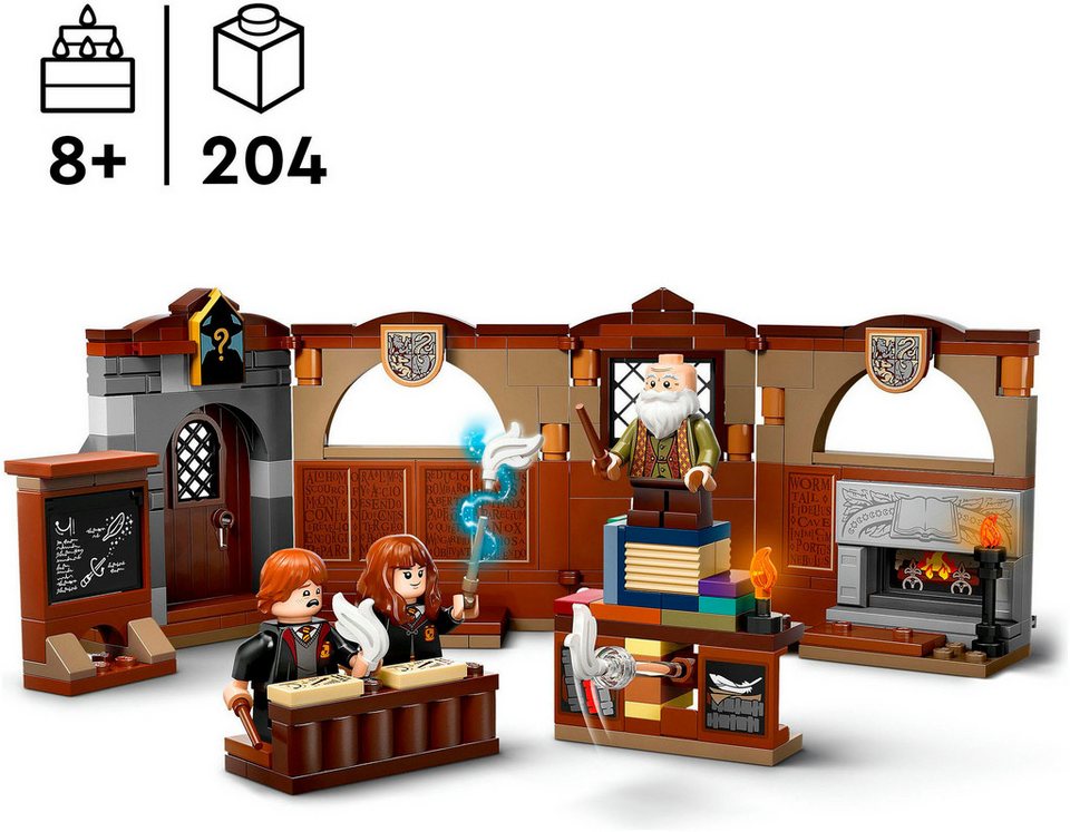 LEGO® Schloss Hogwarts™: Zauberkunstunterricht (76442), LEGO Harry Potter™ Konstruktionsspielsteine, (204 St), Made in Europe