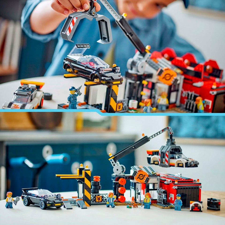 LEGO® Schrottplatz mit Autos (60472), LEGO City Konstruktionsspielsteine, (871 St), Made in Europe