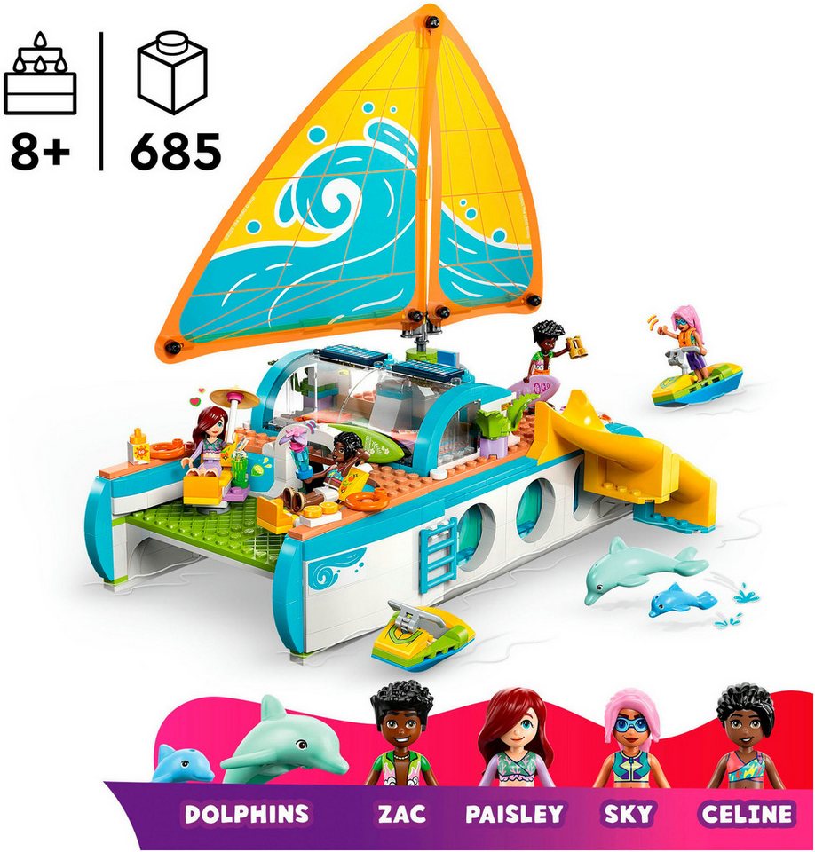 LEGO® Segelabenteuer (42664), LEGO Friends Konstruktionsspielsteine, (685 St), Made in Europe