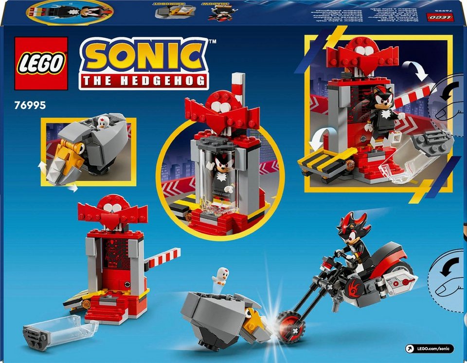 LEGO® Shadow the Hedgehog Flucht (76995), LEGO Sonic Konstruktionsspielsteine, (196 St), Made in Europe