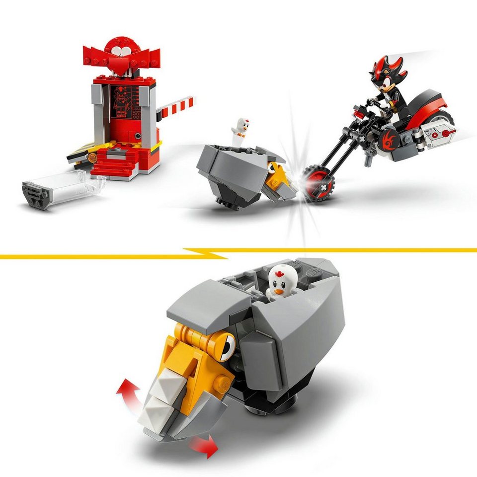 LEGO® Shadow the Hedgehog Flucht (76995), LEGO Sonic Konstruktionsspielsteine, (196 St), Made in Europe