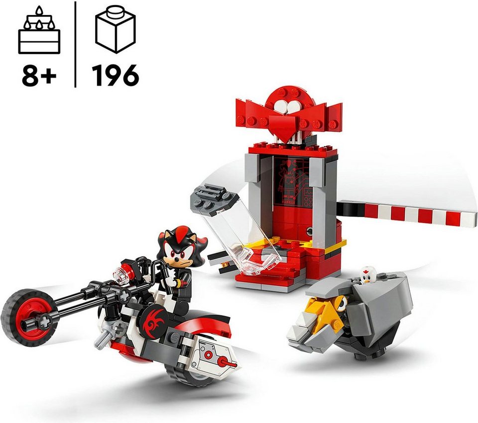 LEGO® Shadow the Hedgehog Flucht (76995), LEGO Sonic Konstruktionsspielsteine, (196 St), Made in Europe