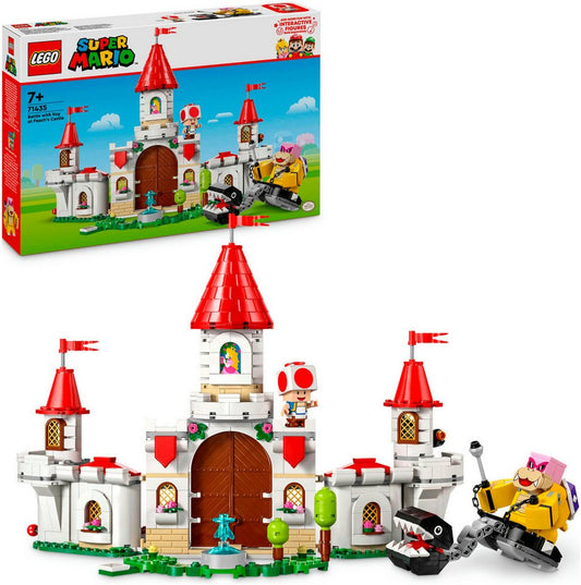 LEGO® Showdown mit Roy beim Pilz-Palast (71435), LEGO Super Mario Konstruktionsspielsteine, (738 St), Made in Europe