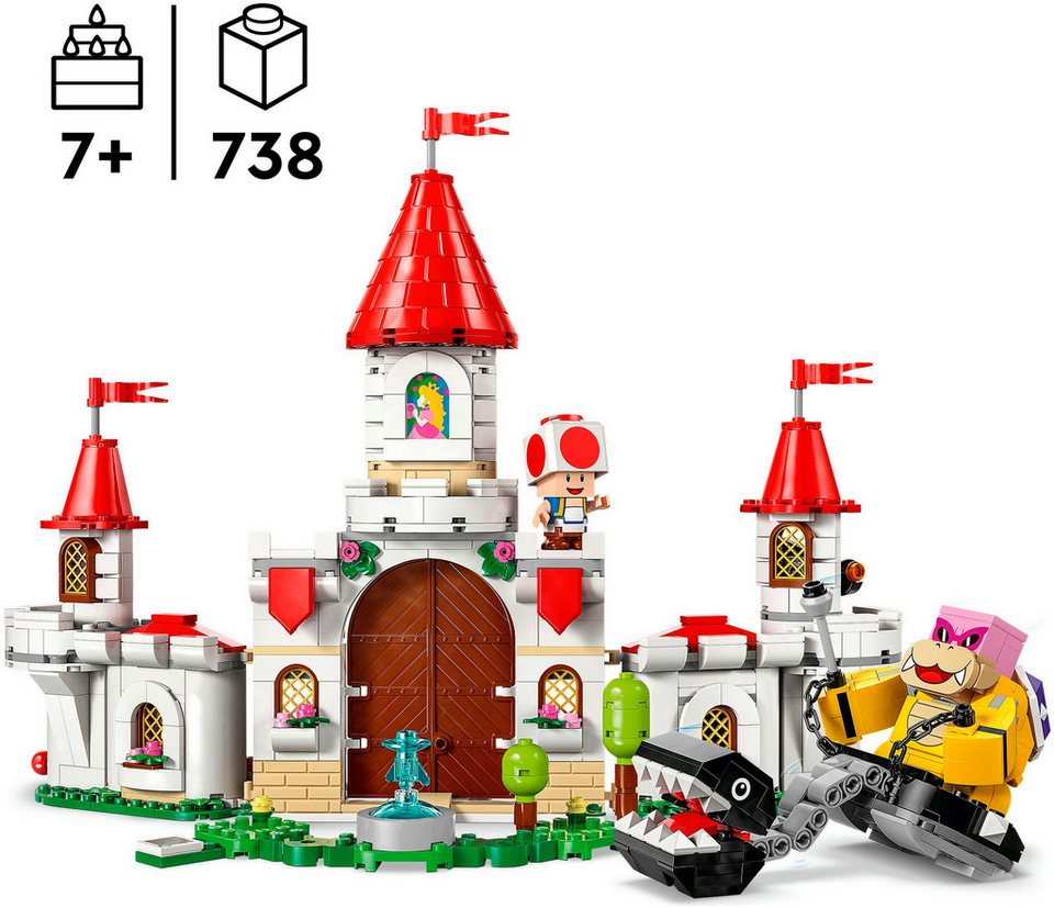 LEGO® Showdown mit Roy beim Pilz-Palast (71435), LEGO Super Mario Konstruktionsspielsteine, (738 St), Made in Europe