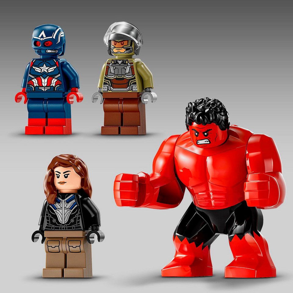 LEGO® Showdown zwischen Captain America und Red Hulk (76292) Konstruktionsspielsteine, (223 St), Made in Europe