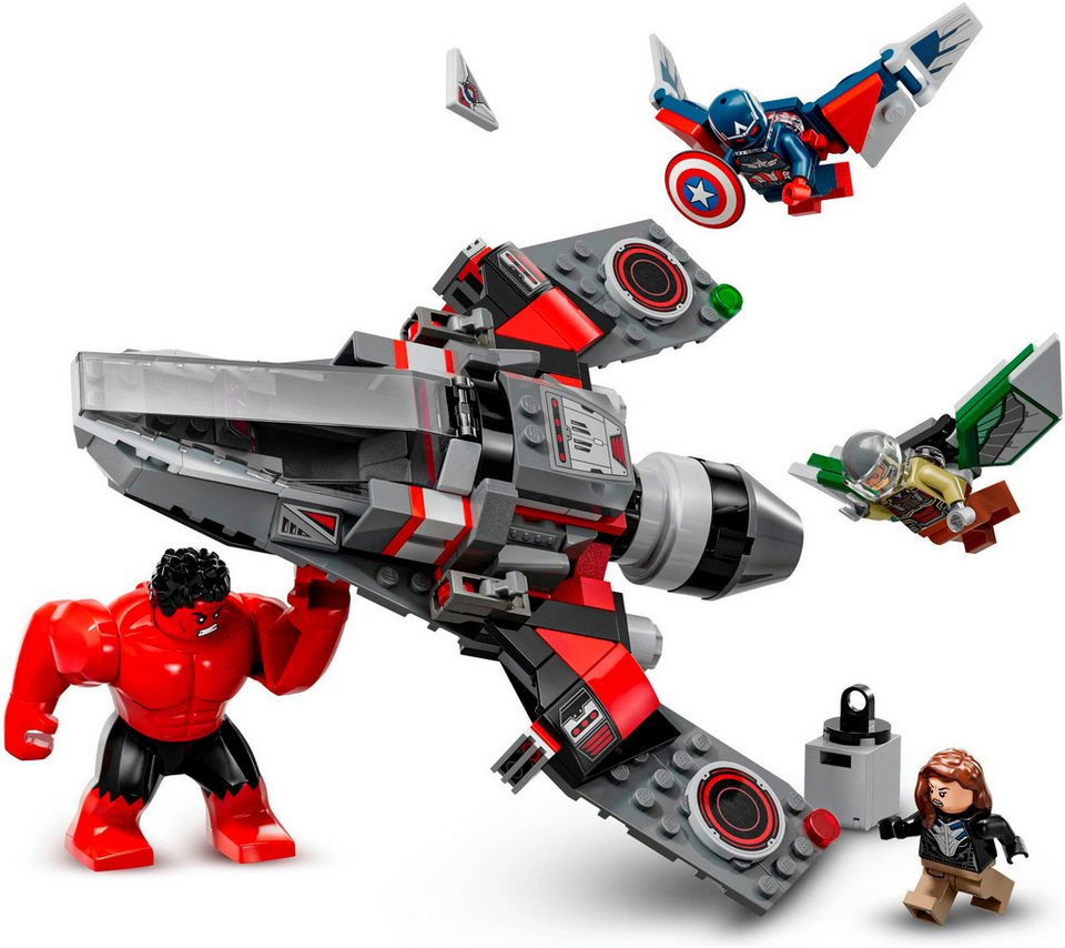 LEGO® Showdown zwischen Captain America und Red Hulk (76292) Konstruktionsspielsteine, (223 St), Made in Europe