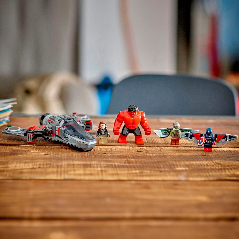 LEGO® Showdown zwischen Captain America und Red Hulk (76292) Konstruktionsspielsteine, (223 St), Made in Europe