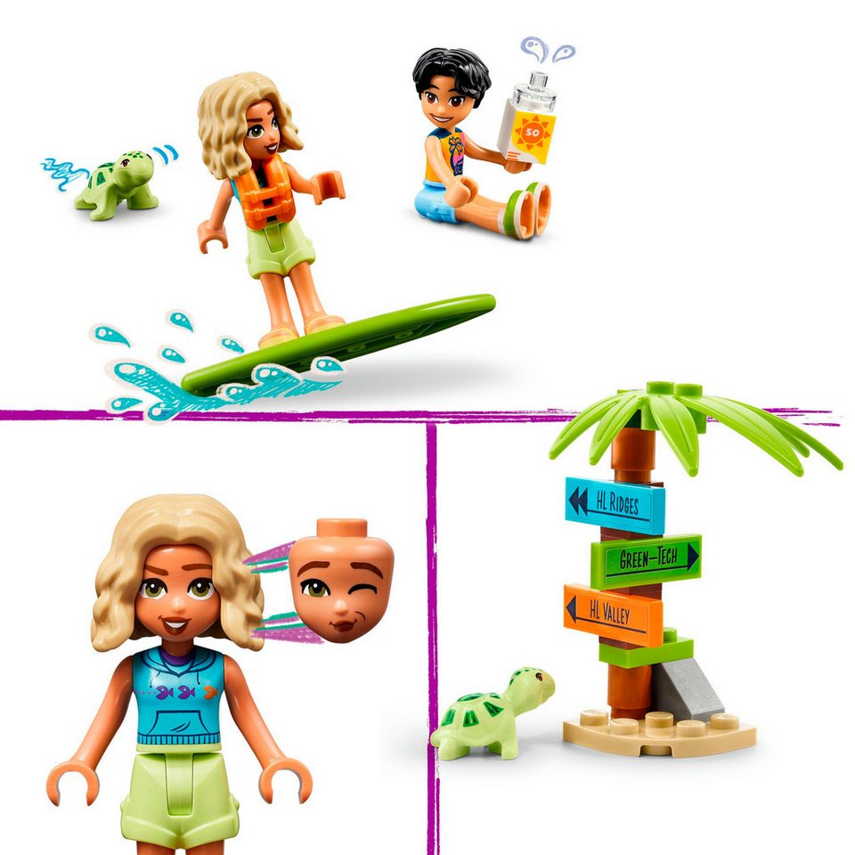 LEGO® Smoothie-Stand am Strand (42625), LEGO Friends Konstruktionsspielsteine, (213 St), Made in Europe