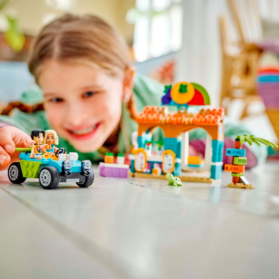 LEGO® Smoothie-Stand am Strand (42625), LEGO Friends Konstruktionsspielsteine, (213 St), Made in Europe