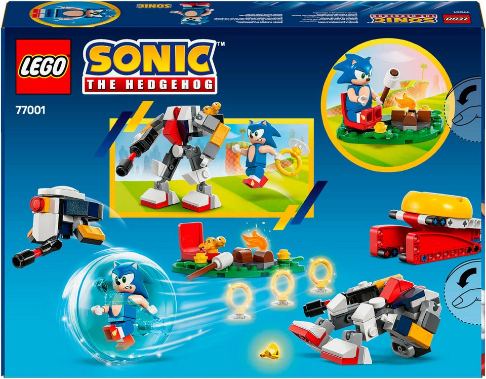 LEGO® Sonics Showdown am Lagerfeuer (77001), LEGO Sonic Konstruktionsspielsteine, (177 St), Made in Europe