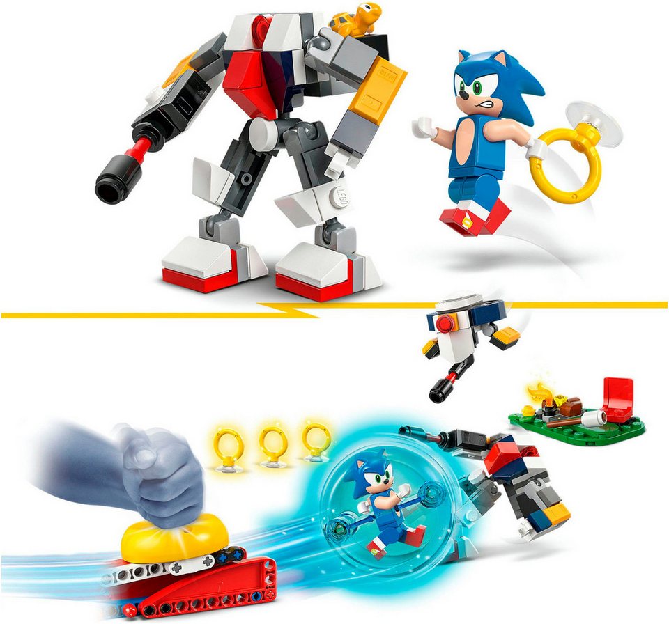 LEGO® Sonics Showdown am Lagerfeuer (77001), LEGO Sonic Konstruktionsspielsteine, (177 St), Made in Europe