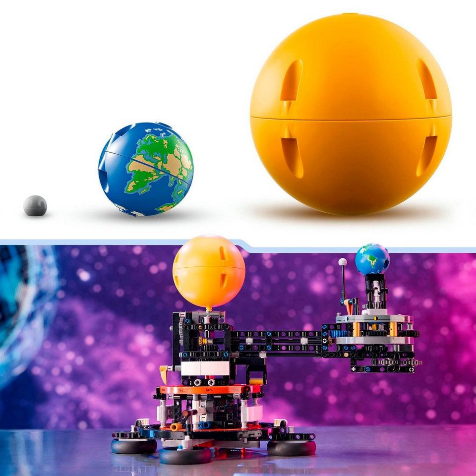 LEGO® Sonne Erde Mond Modell (42179), LEGO® Technic Konstruktionsspielsteine, (526 St), Made in Europe