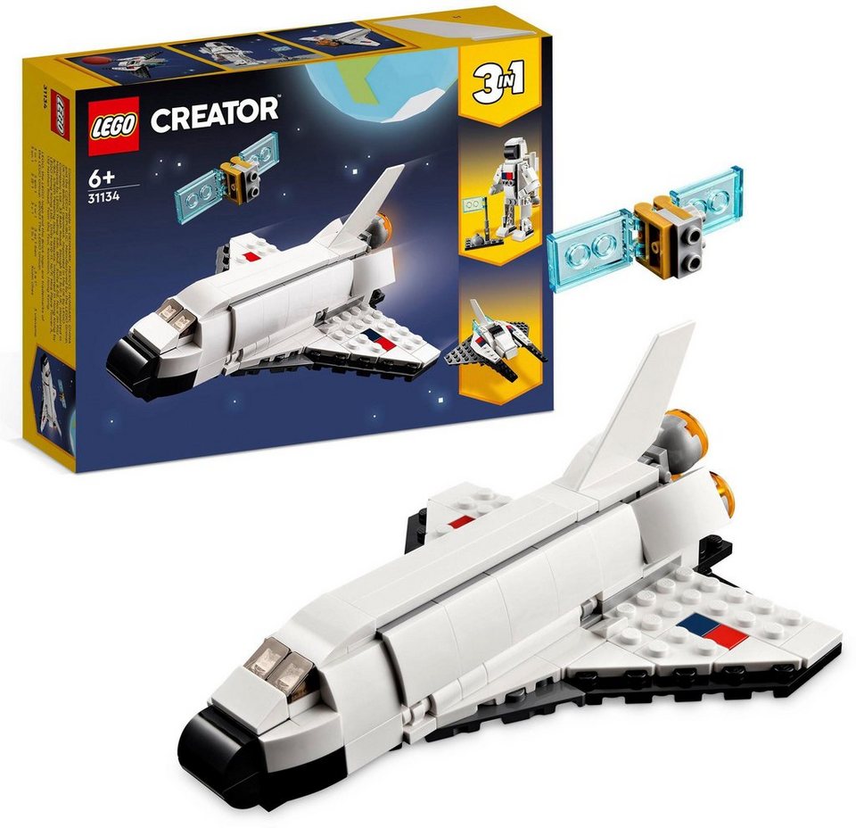 LEGO® Spaceshuttle (31134), LEGO® Creator 3in1 Konstruktionsspielsteine, (144 St)