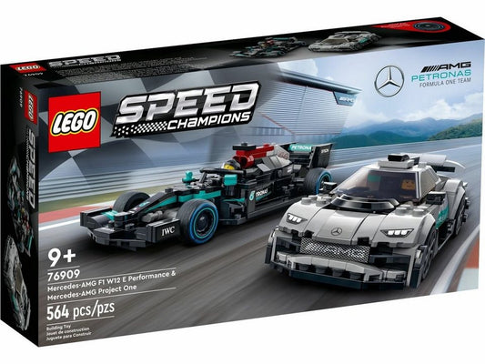 LEGO® Speed Champions 76909 F1 W12 E Performance & Mercedes-AMG Pro Spielbausteine, (564 St)