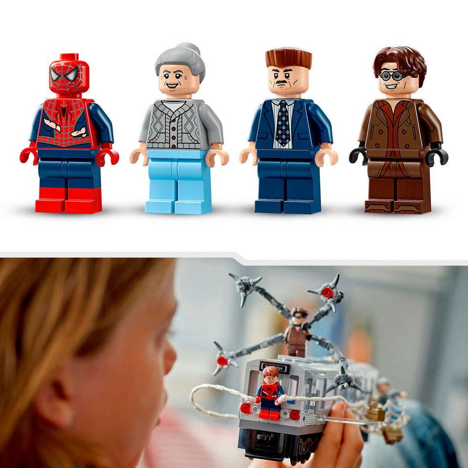 LEGO® Spider-Man vs. Doc Ock: Showdown in der U-Bahn (76321) Konstruktionsspielsteine, (393 St), LEGO Super Heroes; Made in Europe