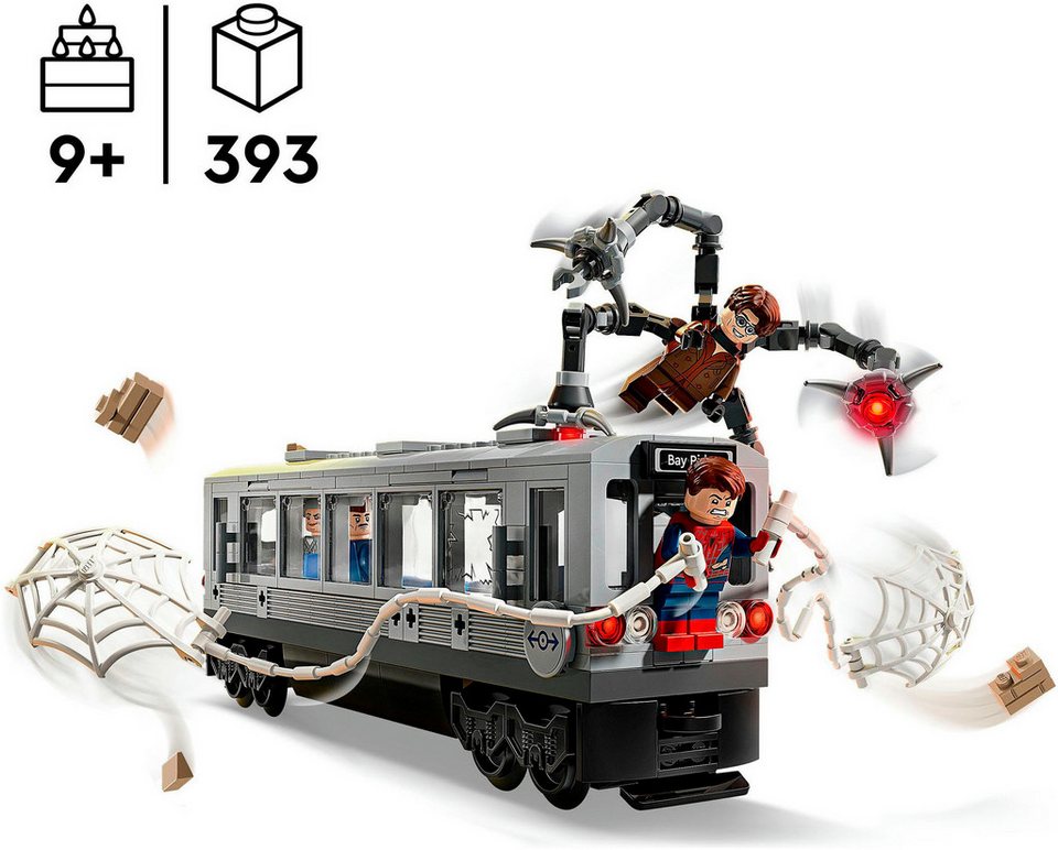 LEGO® Spider-Man vs. Doc Ock: Showdown in der U-Bahn (76321) Konstruktionsspielsteine, (393 St), LEGO Super Heroes; Made in Europe