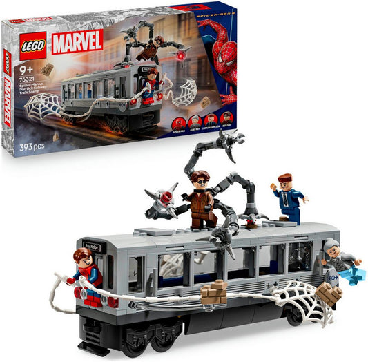 LEGO® Spider-Man vs. Doc Ock: Showdown in der U-Bahn (76321) Konstruktionsspielsteine, (393 St), LEGO Super Heroes; Made in Europe