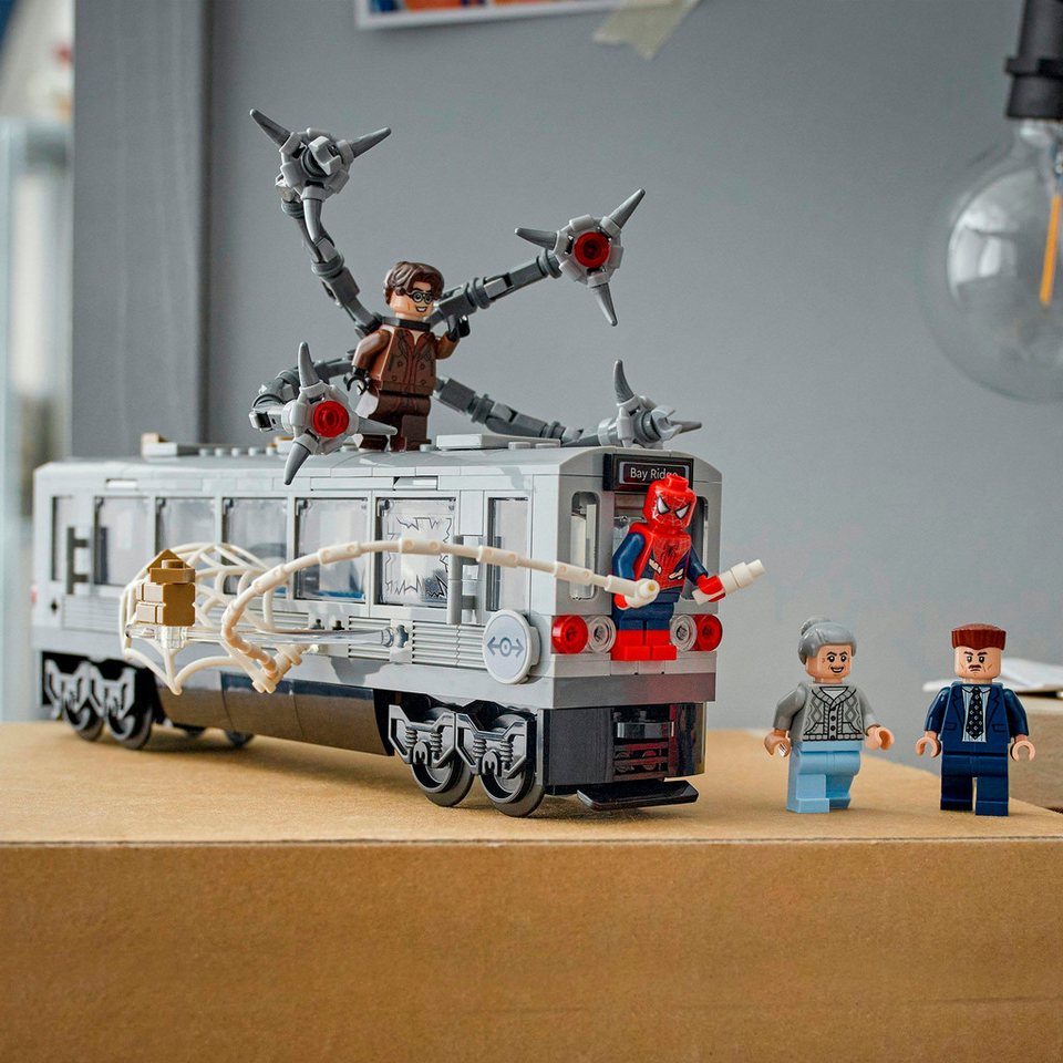 LEGO® Spider-Man vs. Doc Ock: Showdown in der U-Bahn (76321) Konstruktionsspielsteine, (393 St), LEGO Super Heroes; Made in Europe