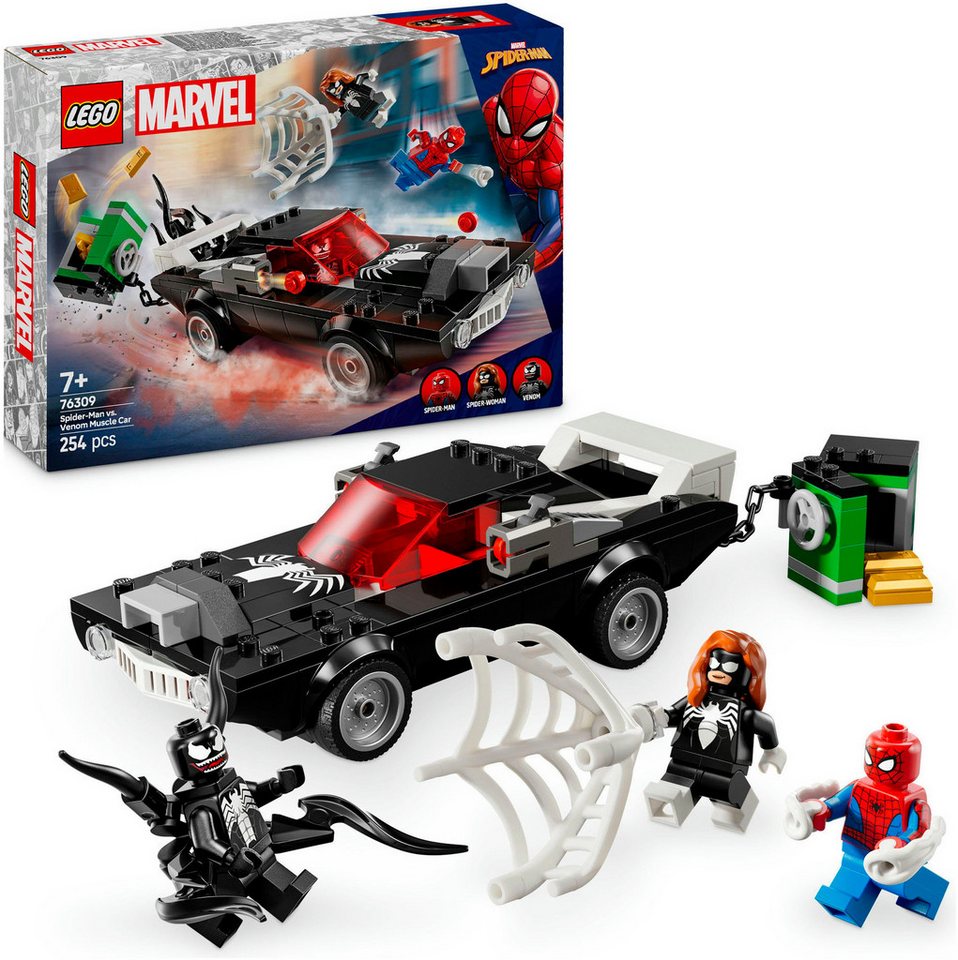 LEGO® Spider-Man vs. Venom Muscle-Car (76309), LEGO Super Heroes Konstruktionsspielsteine, (254 St), Made in Europe