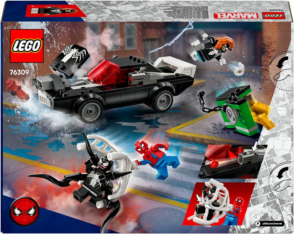 LEGO® Spider-Man vs. Venom Muscle-Car (76309), LEGO Super Heroes Konstruktionsspielsteine, (254 St), Made in Europe